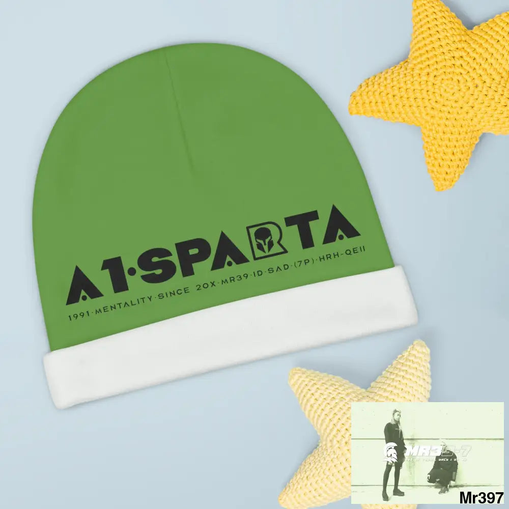 A1-Sparta Baby Beanie (AOP) One size / White All Over Prints