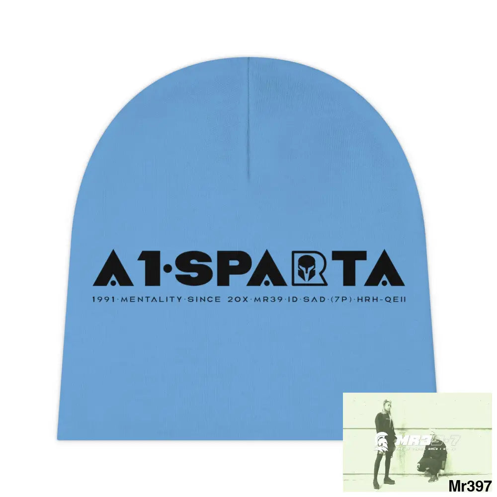 A1-Sparta Baby Beanie (AOP) One size / White All Over Prints