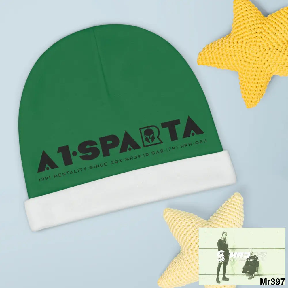 A1-Sparta Baby Beanie (AOP) One size / White All Over Prints
