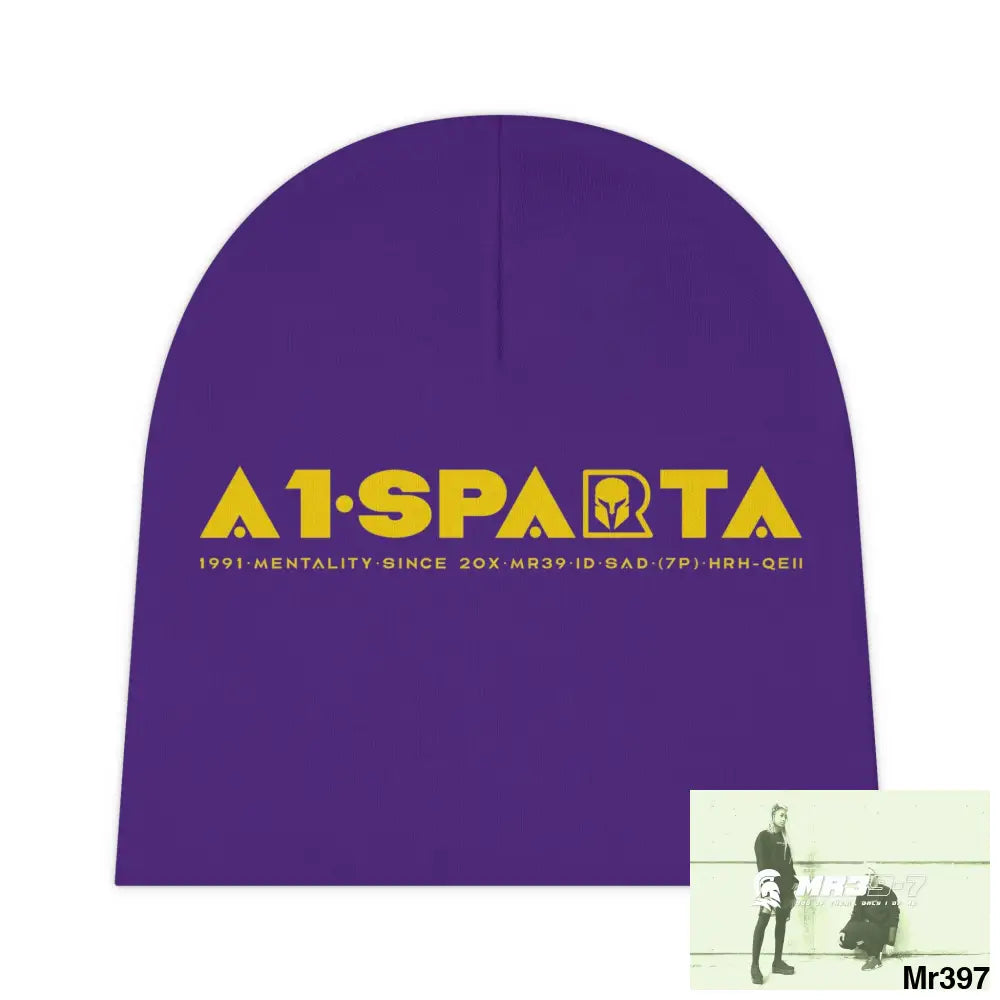 A1-Sparta Baby Beanie (AOP) One size / White All Over Prints