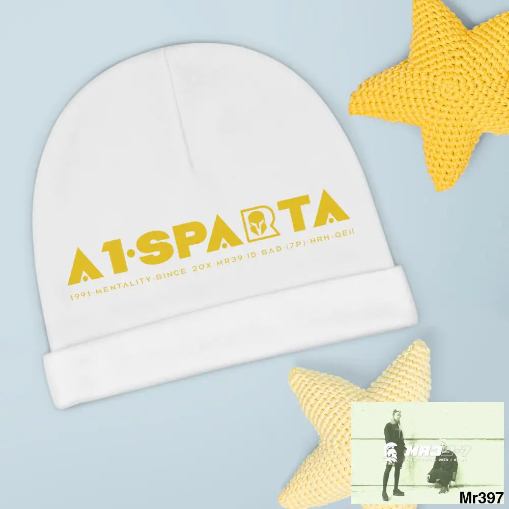 A1-Sparta Baby Beanie (AOP) One size / White All Over Prints