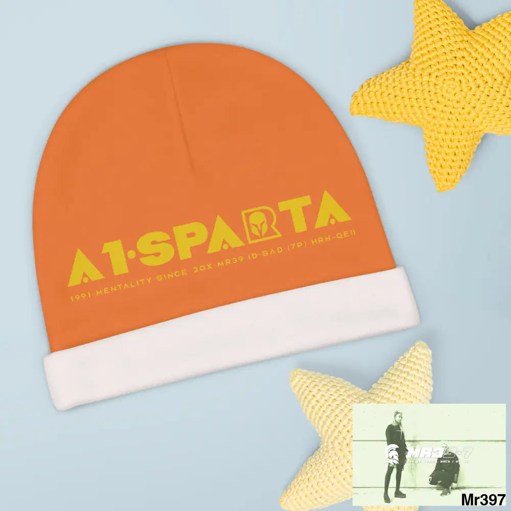 A1-Sparta Baby Beanie (AOP) One size / White All Over Prints