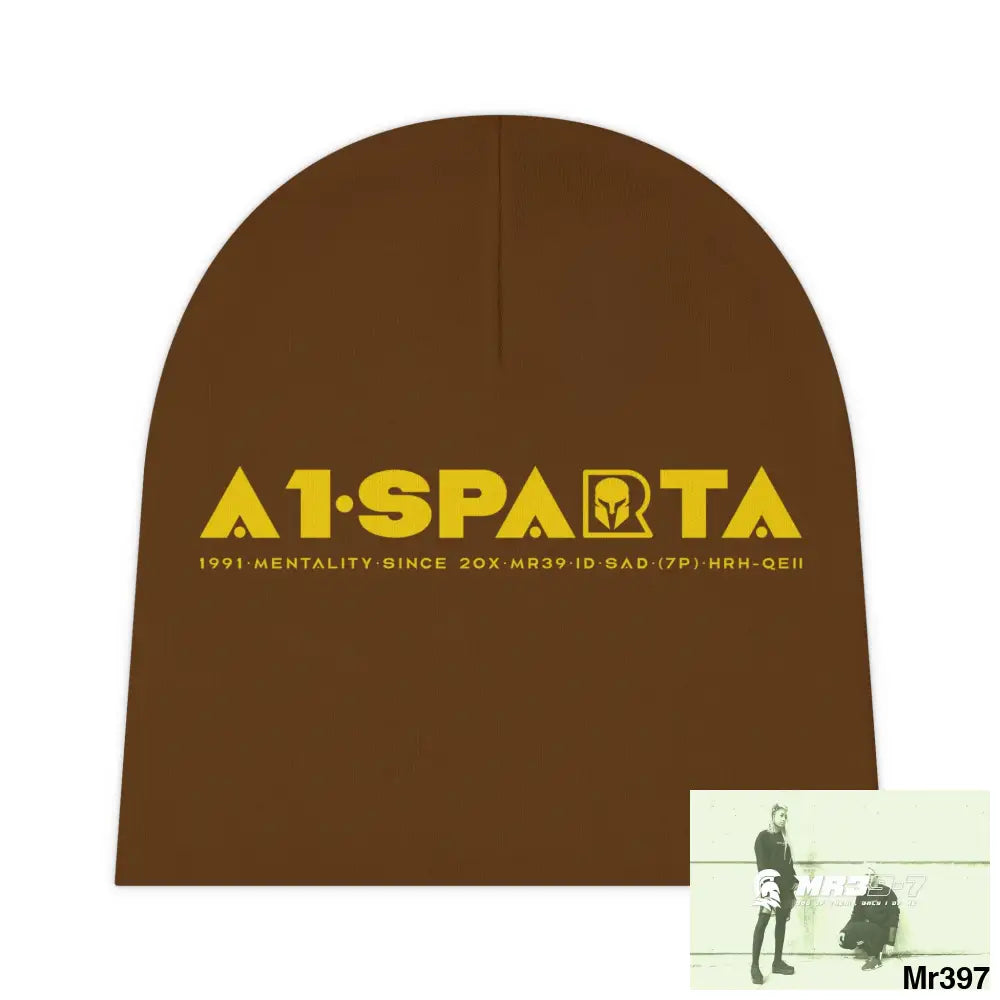 A1-Sparta Baby Beanie (AOP) One size / White All Over Prints