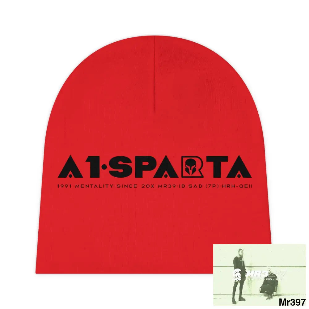 A1-Sparta Baby Beanie (AOP) One size / White All Over Prints