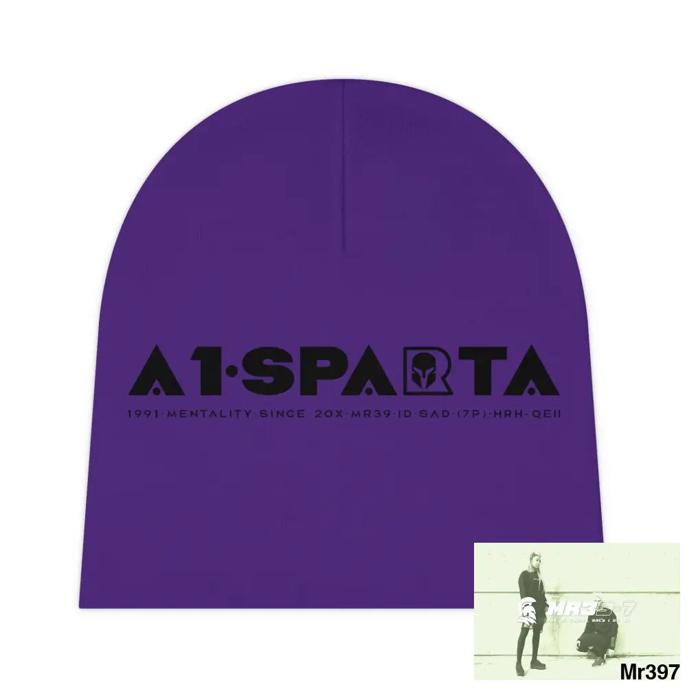 A1-Sparta Baby Beanie (AOP) One size / White All Over Prints