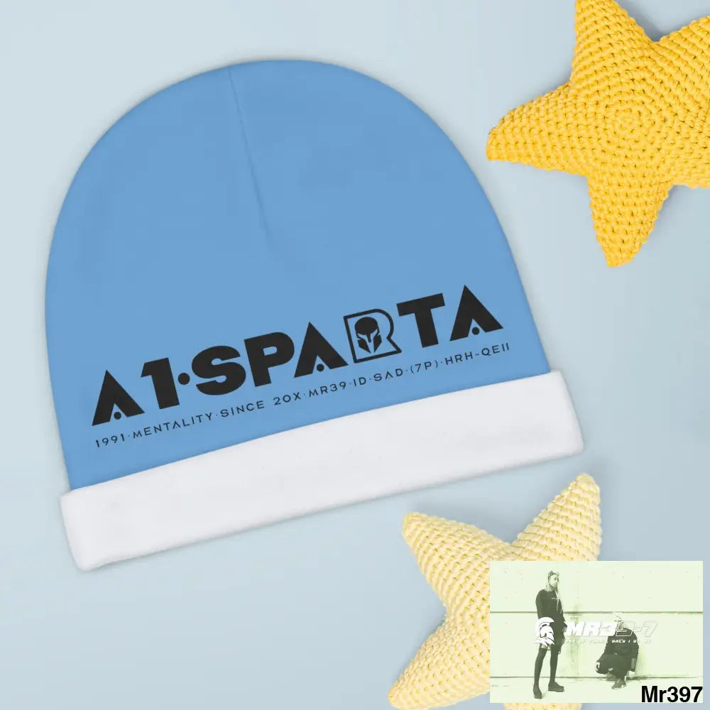 A1-Sparta Baby Beanie (AOP) One size / White All Over Prints