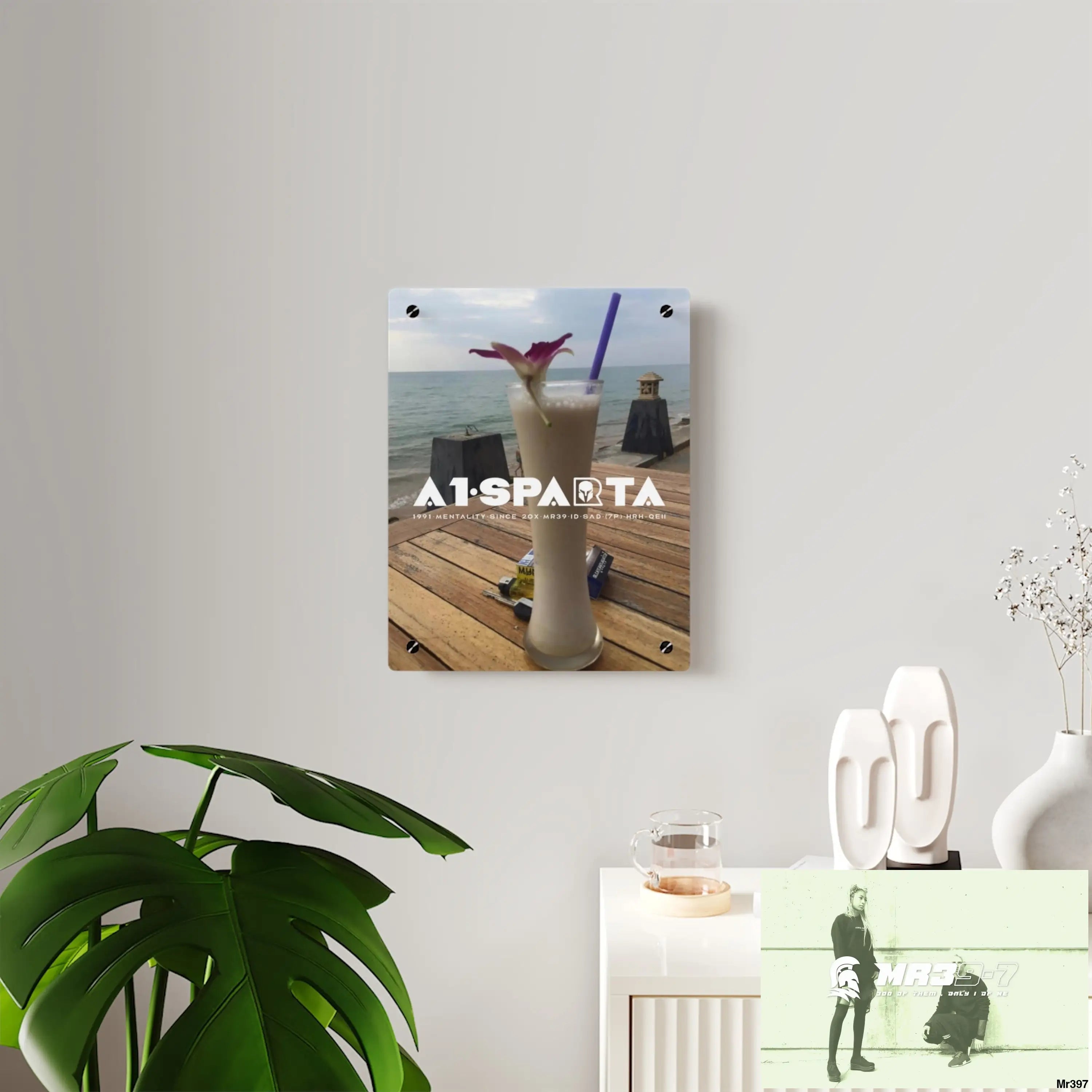 A1-Sparta Back to Thailand for my death(s) 2016 because its only Rock n Roll Koh Lak Acrylic Wall Art Panels Home Decor