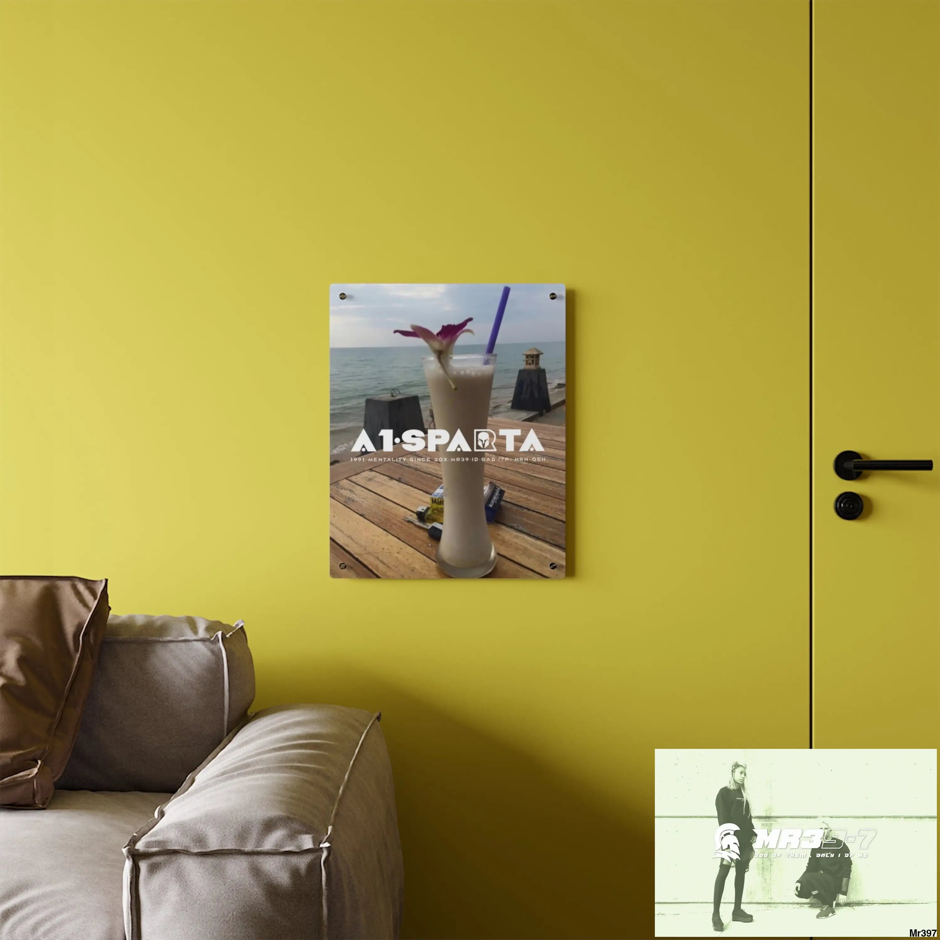 A1-Sparta Back to Thailand for my death(s) 2016 because its only Rock n Roll Koh Lak Acrylic Wall Art Panels Home Decor