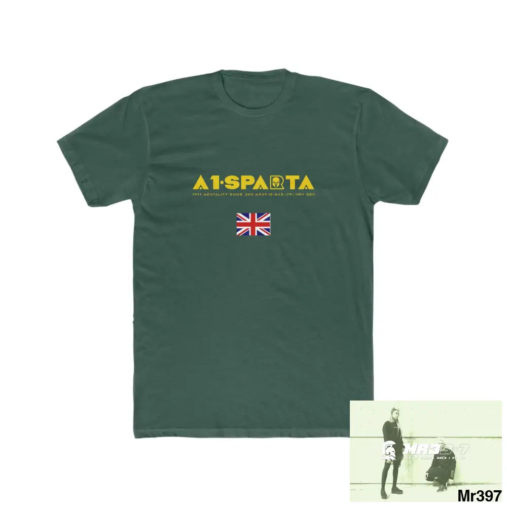 A1-Sparta Barmouth X Thailand My Planned Death 2016 (2001-2023) Men’s Cotton Crew Tee Solid Forest Green / S T-Shirt