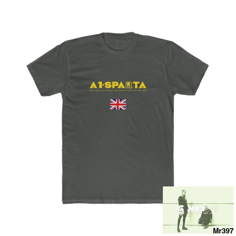 A1-Sparta Barmouth X Thailand My Planned Death 2016 (2001-2023) Men’s Cotton Crew Tee Solid Heavy Metal / XS T-Shirt