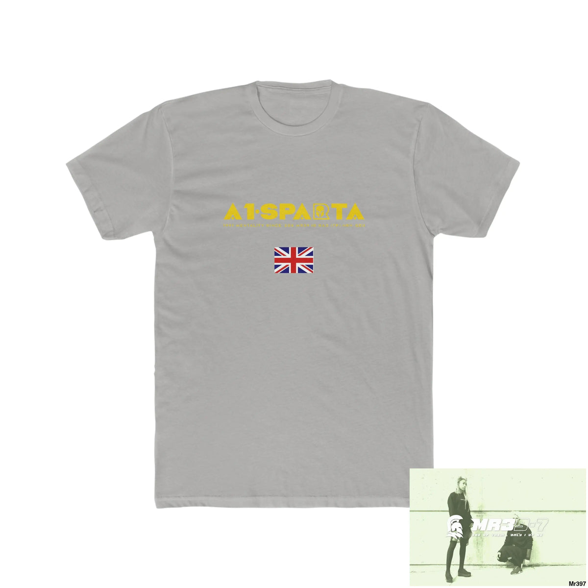 A1-Sparta Barmouth X Thailand My Planned Death 2016 (2001-2023) Men’s Cotton Crew Tee Solid Light Grey / S T-Shirt