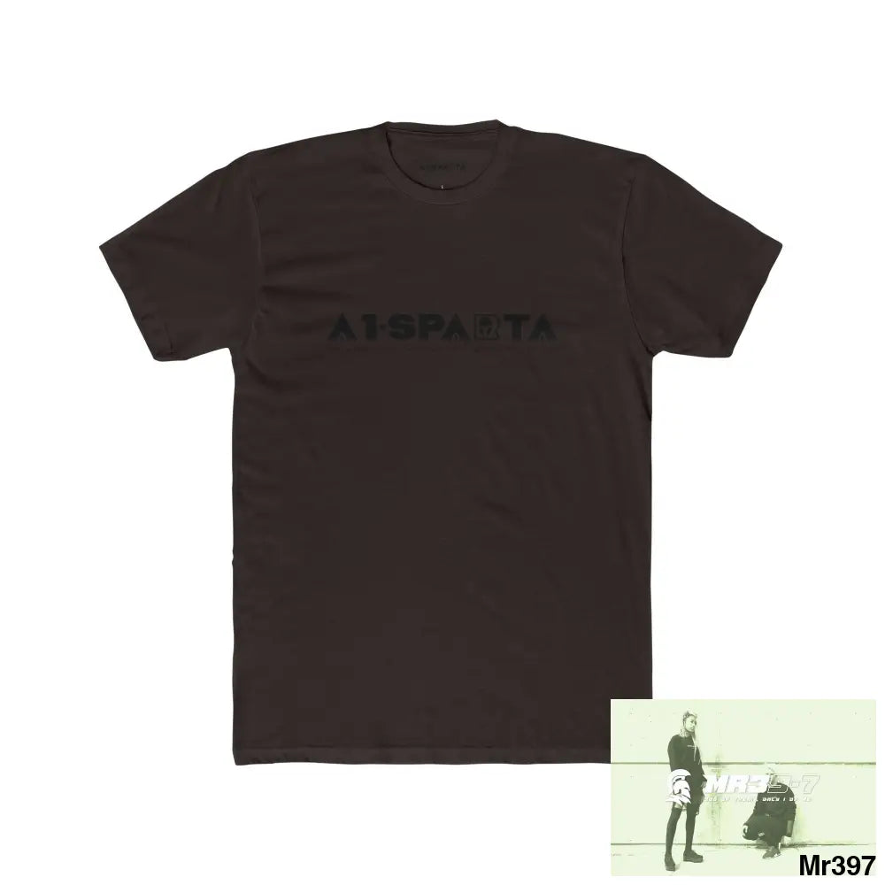 A1 Sparta Black Choose Life Men’s Cotton Crew Tee Solid Dark Chocolate / S T-Shirt