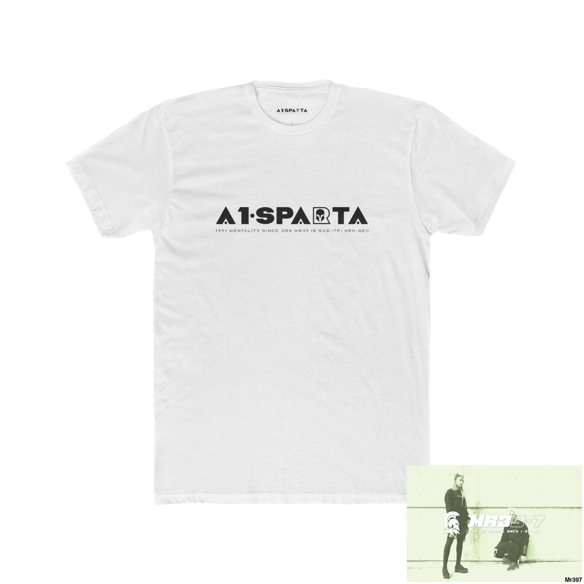 A1 Sparta Black Choose Life Men’s Cotton Crew Tee Solid White / XS T-Shirt