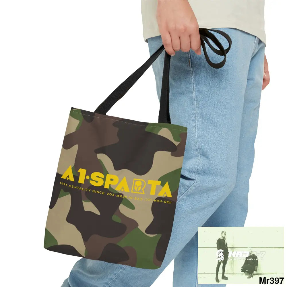 A1-Sparta Camo Tote Bag (AOP) Bags