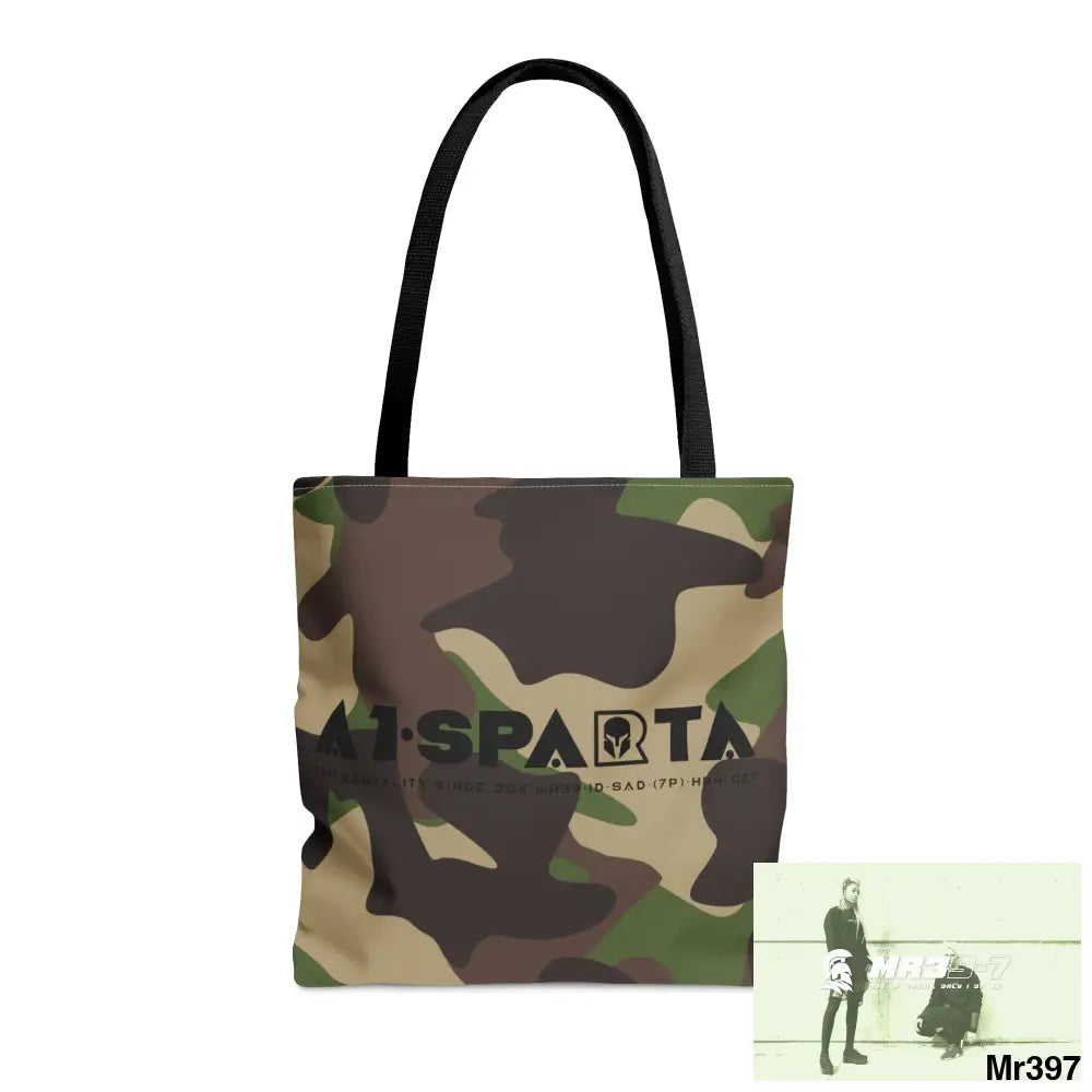 A1-Sparta Camo Tote Bag (AOP) Medium Bags