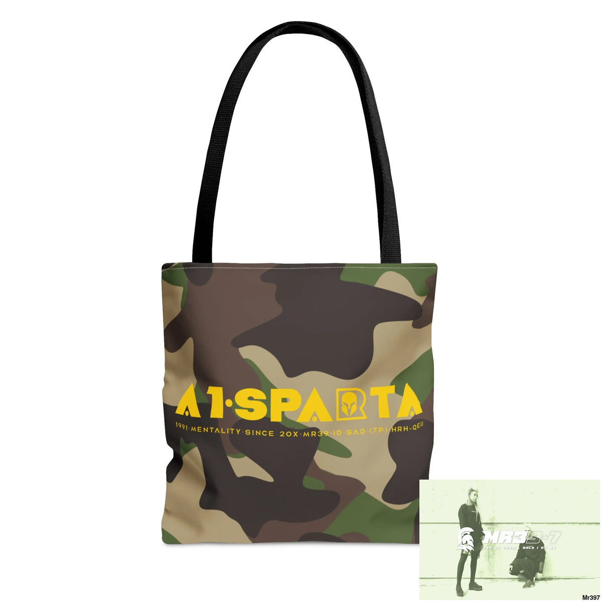 A1-Sparta Camo Tote Bag (AOP) Small Bags