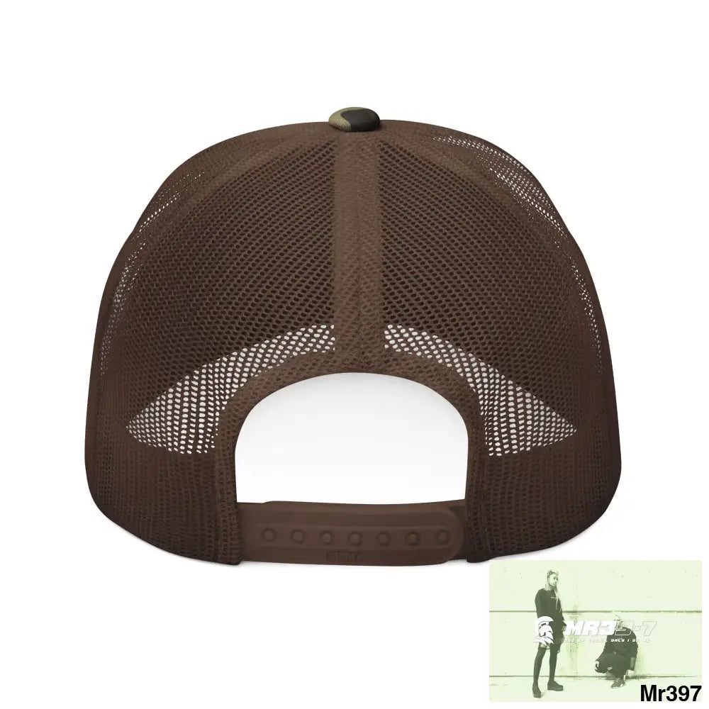 A1 Sparta Camouflage Trucker Hat with Embroidery | Military Style Cap Outdoor Adventure Gear Hunting Accessories Casual