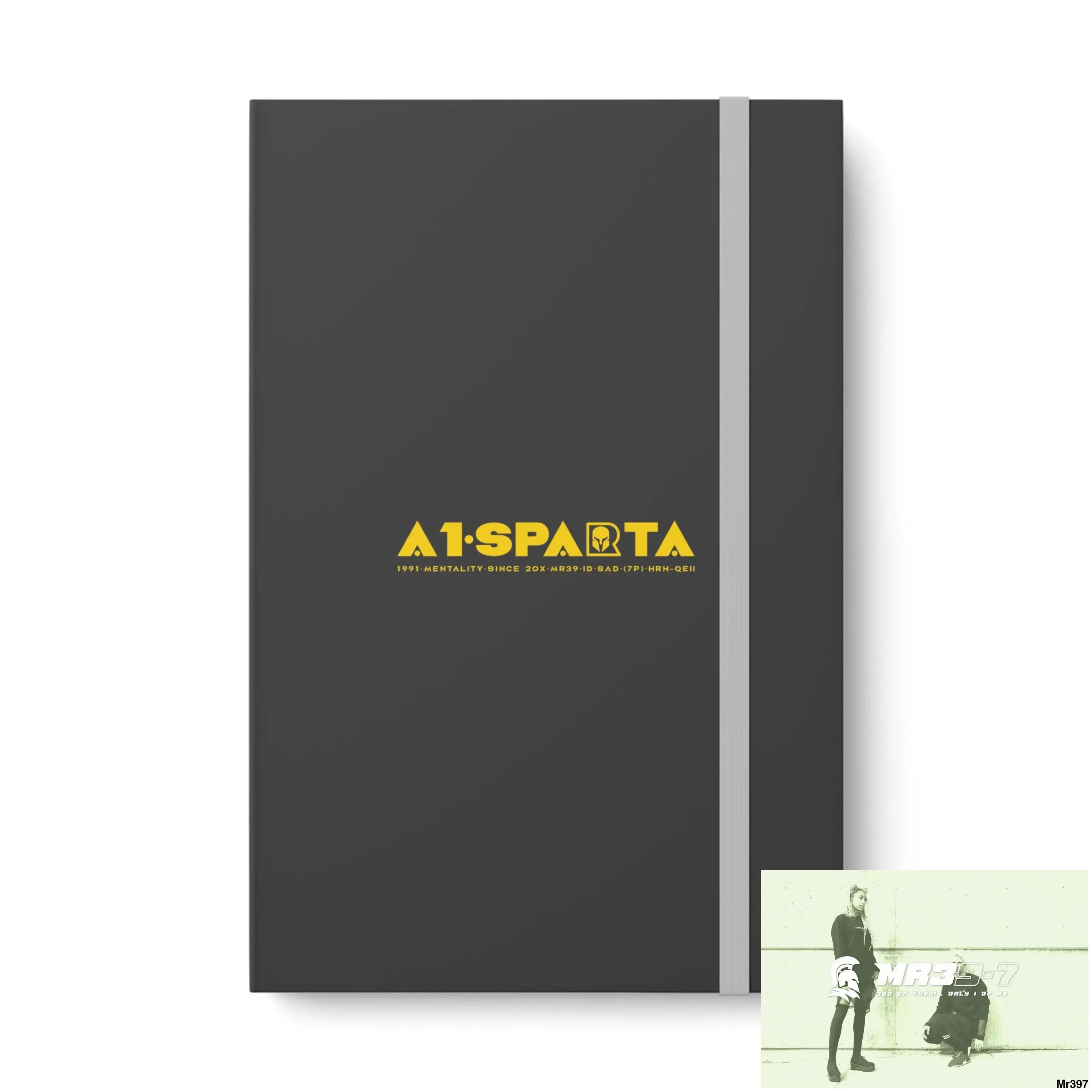 A1-Sparta Color Contrast Notebook - Ruled 5.5’’ x 8.25’’ / Gray / Ruled line Paper products