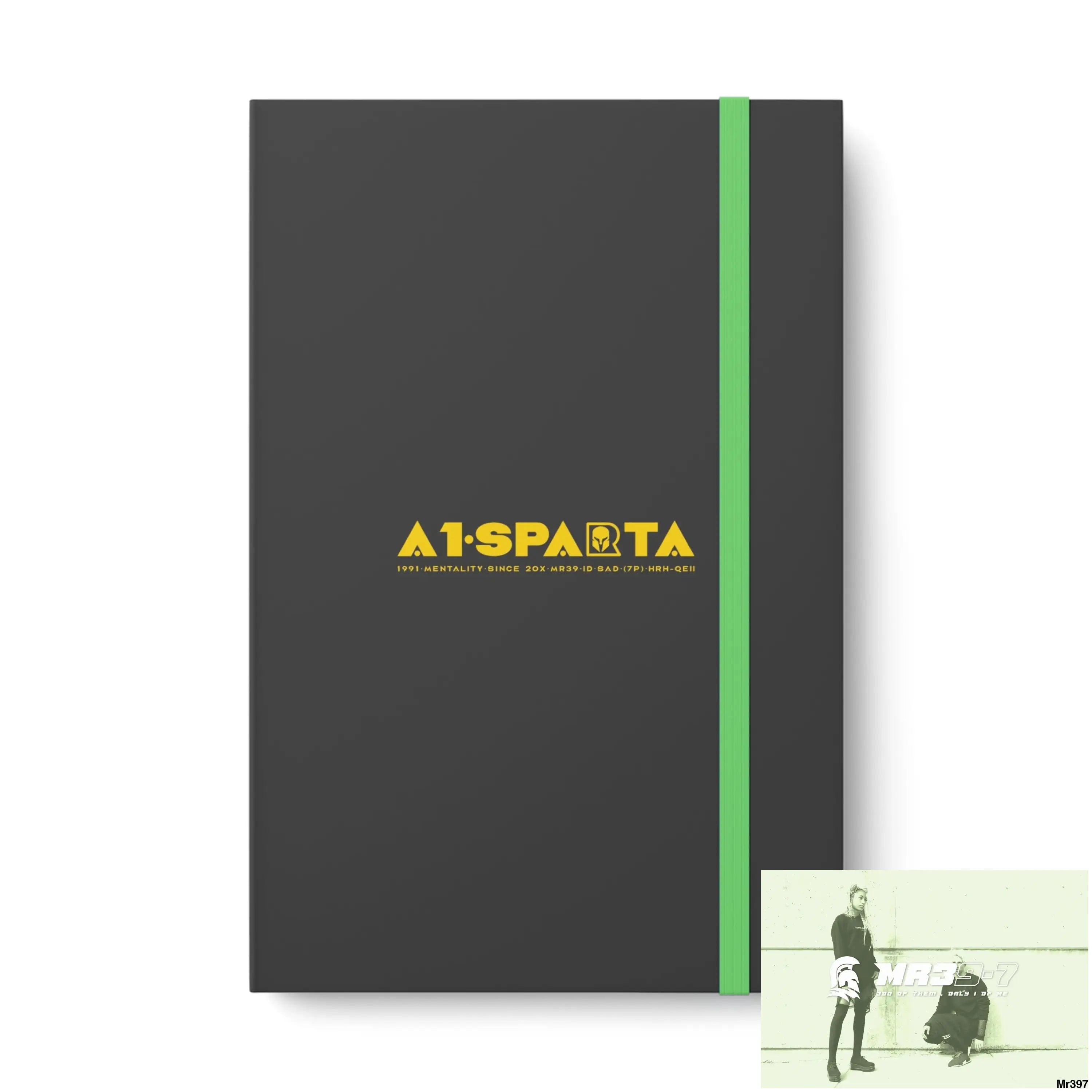 A1-Sparta Color Contrast Notebook - Ruled 5.5’’ x 8.25’’ / Lime / Ruled line Paper products