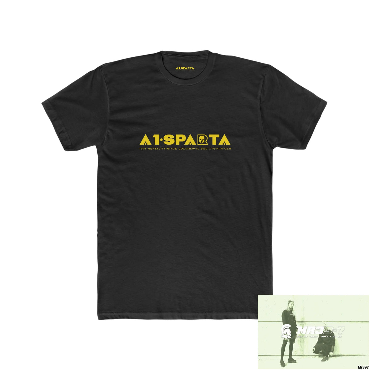 A1•Sparta Create your own Adventures and your dreams will follow Men’s Cotton Crew Tee Solid Black / XS T-Shirt