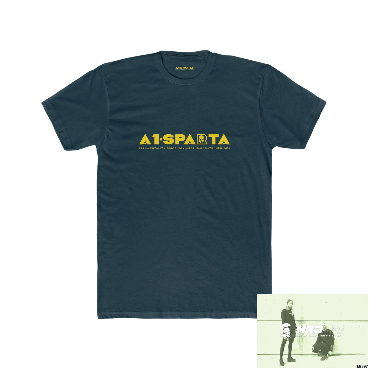 A1•Sparta Create your own Adventures and your dreams will follow Men’s Cotton Crew Tee Solid Midnight Navy / XS T-Shirt