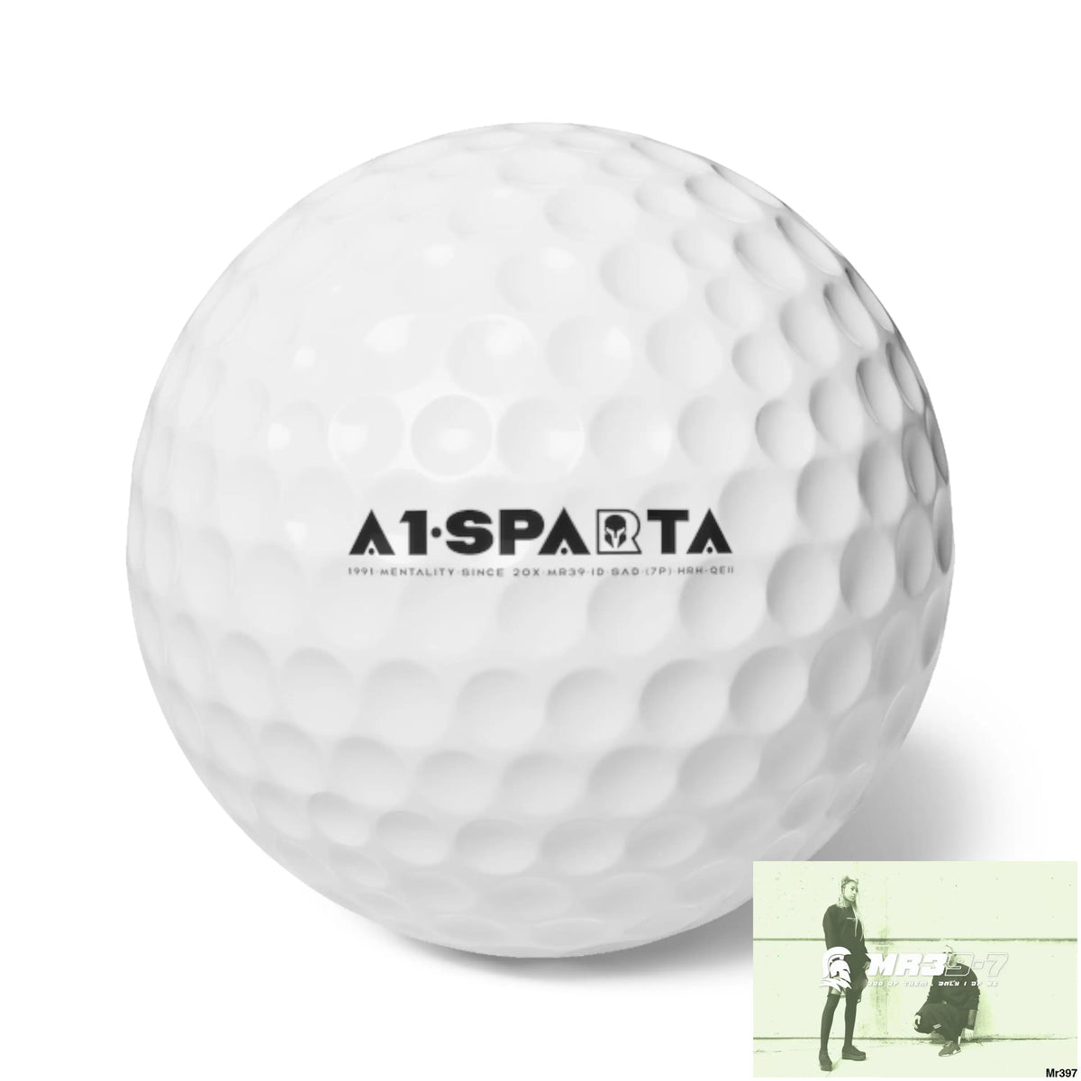 A1 Sparta Custom Golf Balls Set Premium 6-Pack with Unique Design Ideal for Golf Lovers Personalized Gift for Golfers