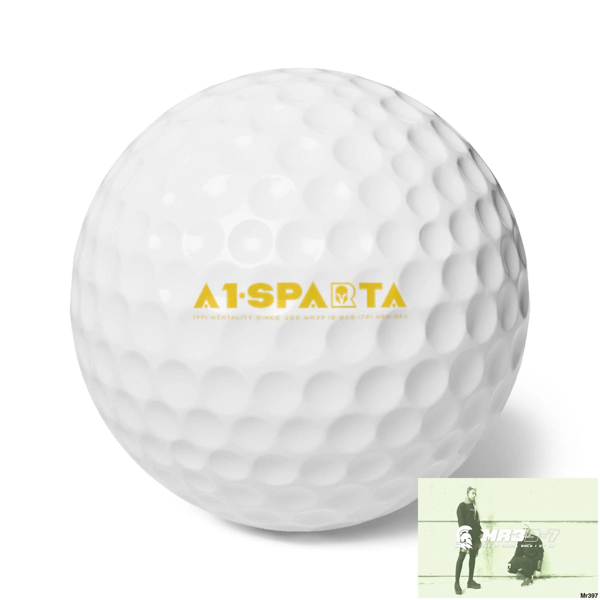 A1 Sparta Custom Golf Balls Set Premium 6-Pack with Unique Design Ideal for Golf Lovers Personalized Gift for Golfers