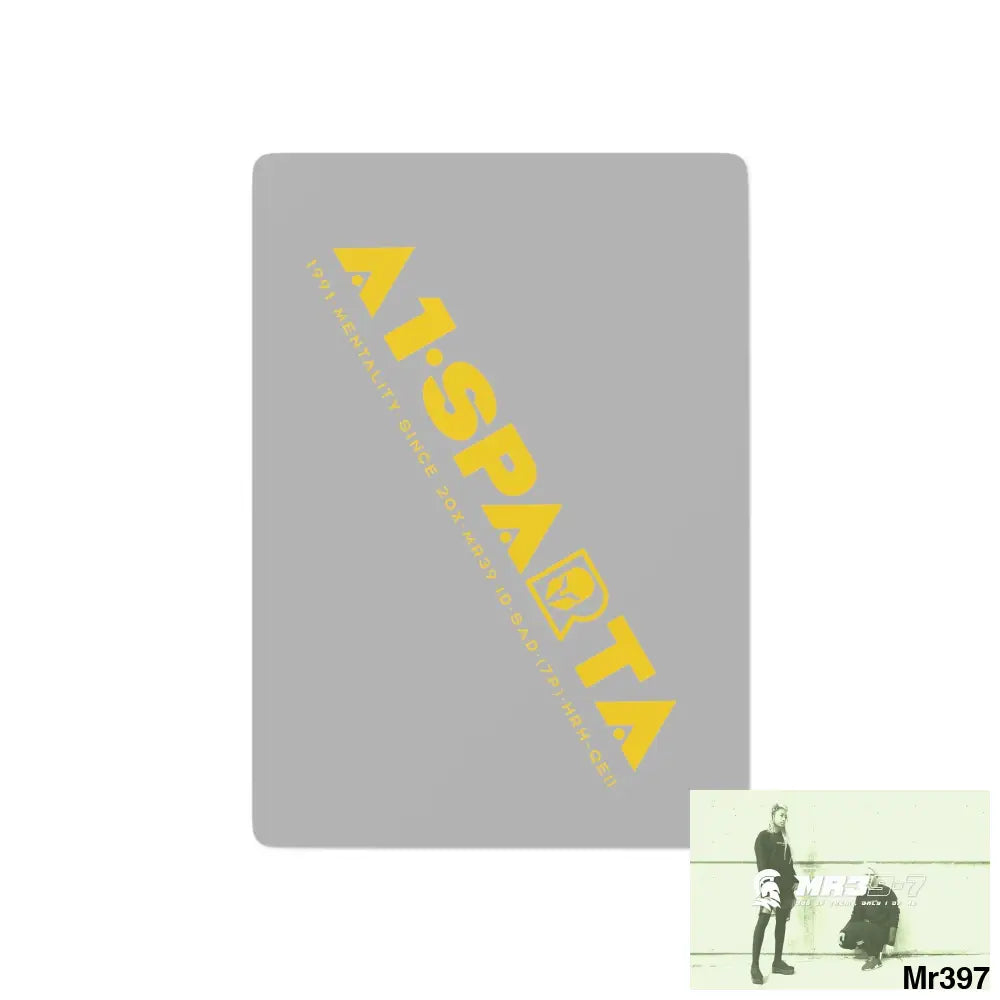 A1- Sparta Custom Poker Cards 2.47’’ x 3.47’’ / White / Semi Glossy Paper products