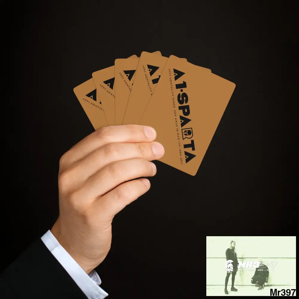 A1.Sparta Custom Poker Cards 2.47’’ x 3.47’’ / White / Semi Glossy Paper products