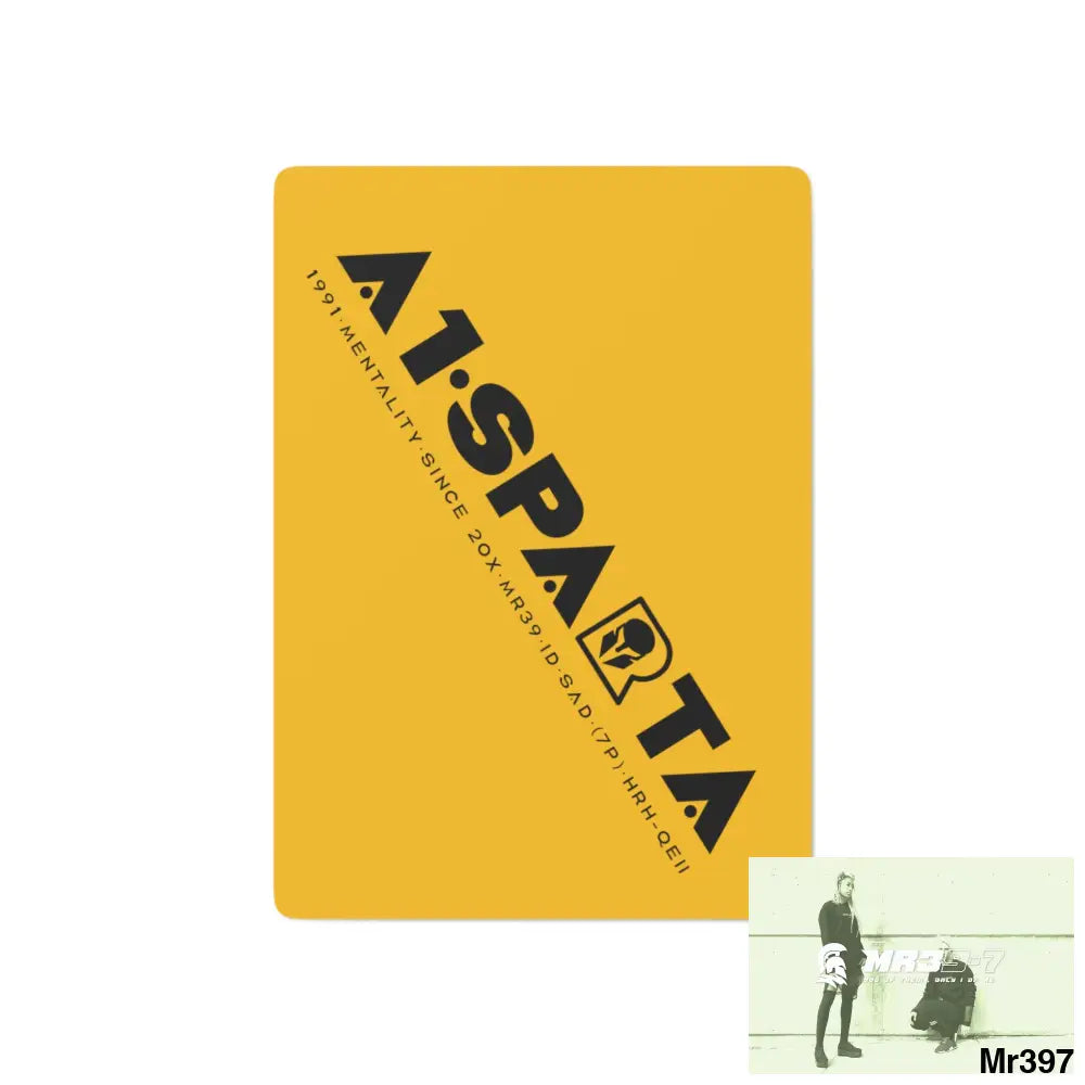 A1.Sparta Custom Poker Cards 2.47’’ x 3.47’’ / White / Semi Glossy Paper products