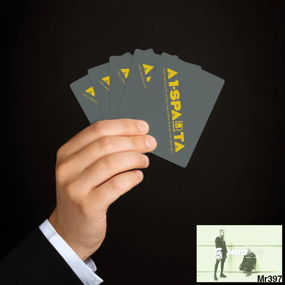 A1- Sparta Custom Poker Cards 2.47’’ x 3.47’’ / White / Semi Glossy Paper products