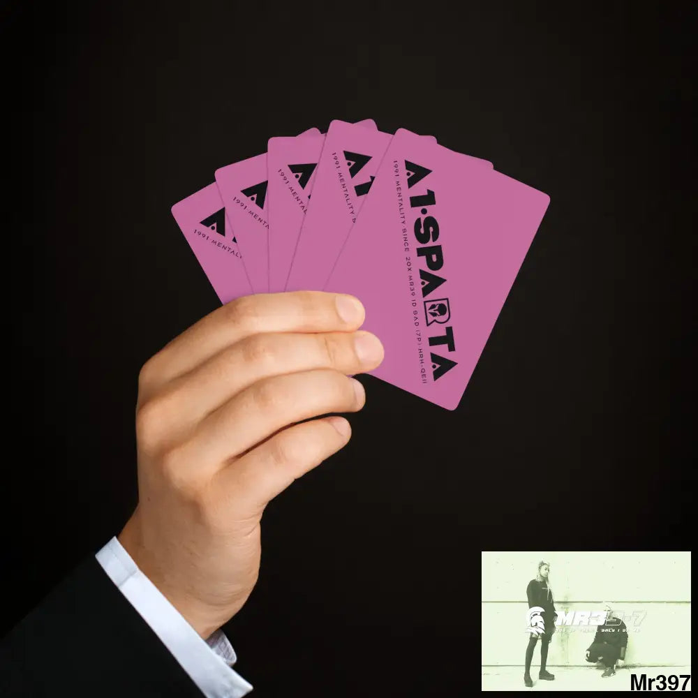 A1.Sparta Custom Poker Cards 2.47’’ x 3.47’’ / White / Semi Glossy Paper products