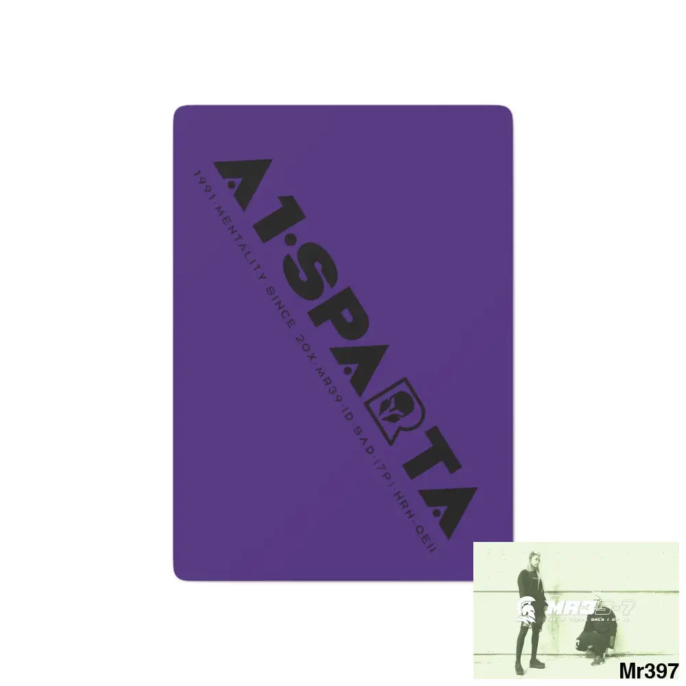 A1.Sparta Custom Poker Cards 2.47’’ x 3.47’’ / White / Semi Glossy Paper products