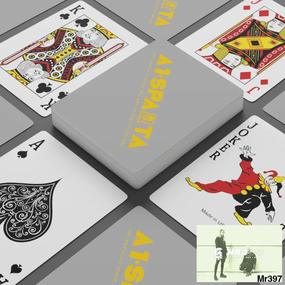 A1- Sparta Custom Poker Cards 2.47’’ x 3.47’’ / White / Semi Glossy Paper products