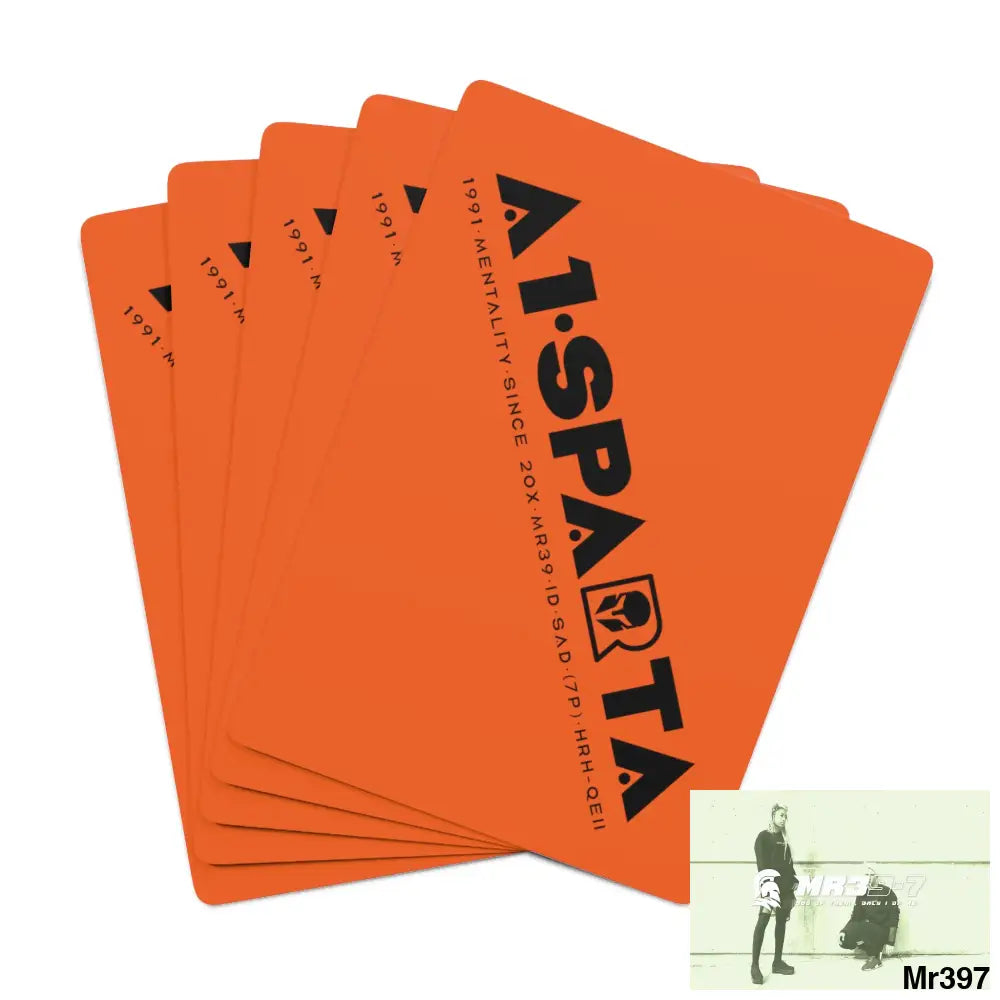 A1.Sparta Custom Poker Cards 2.47’’ x 3.47’’ / White / Semi Glossy Paper products