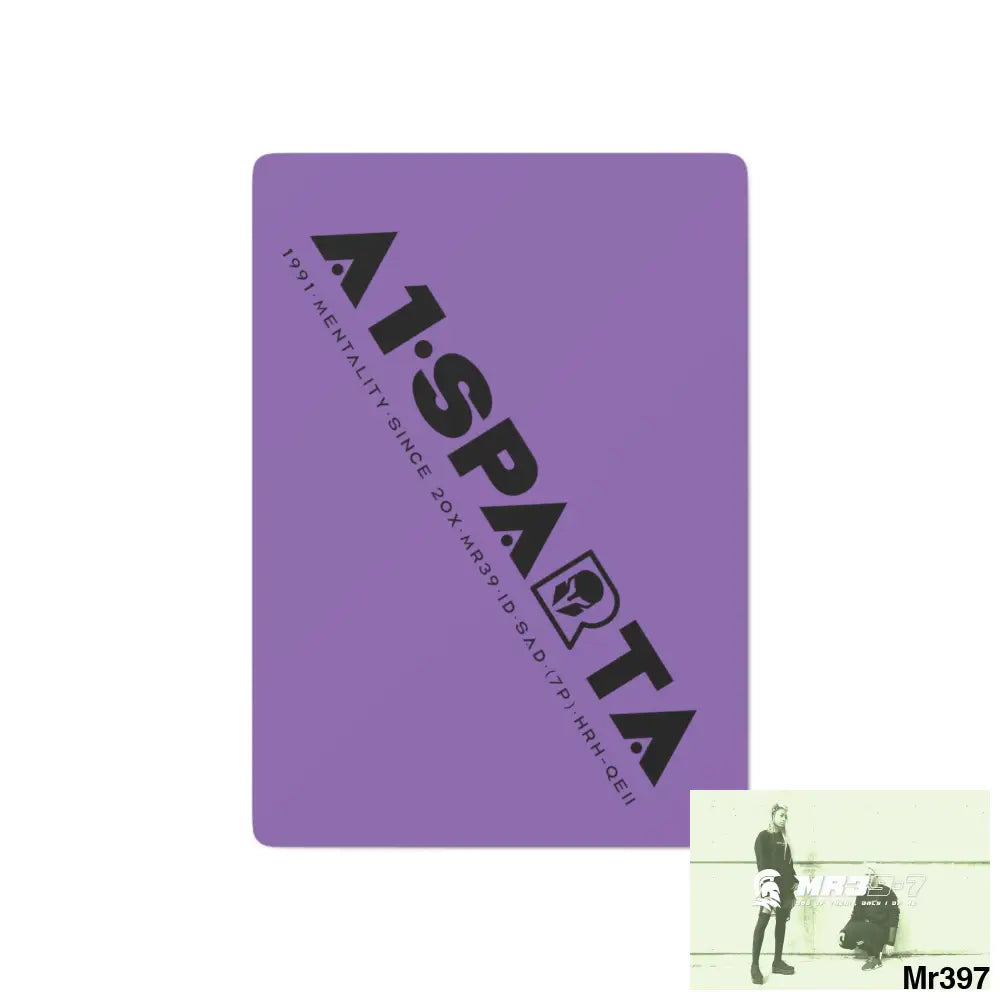 A1.Sparta Custom Poker Cards 2.47’’ x 3.47’’ / White / Semi Glossy Paper products