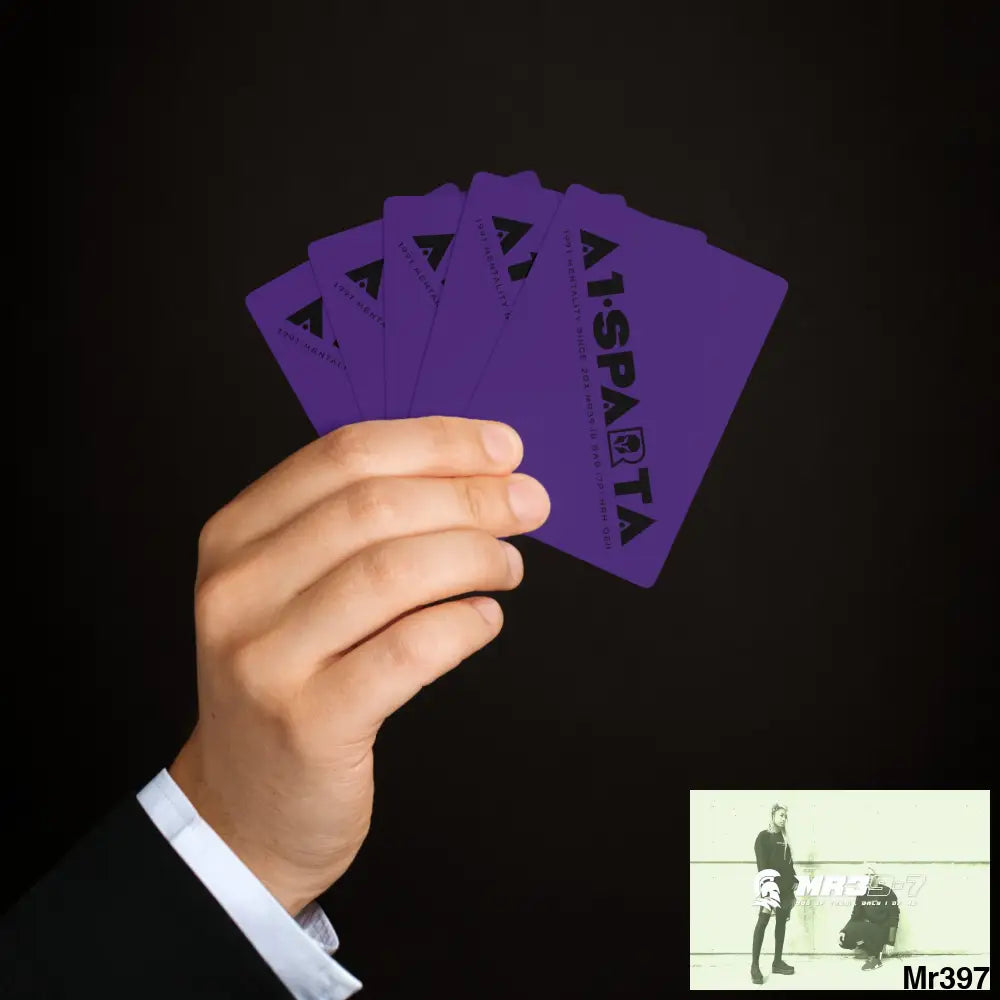 A1.Sparta Custom Poker Cards 2.47’’ x 3.47’’ / White / Semi Glossy Paper products