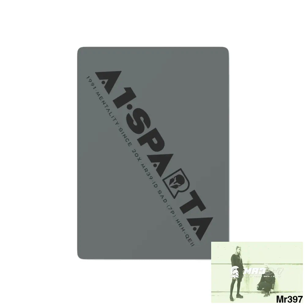 A1.Sparta Custom Poker Cards 2.47’’ x 3.47’’ / White / Semi Glossy Paper products