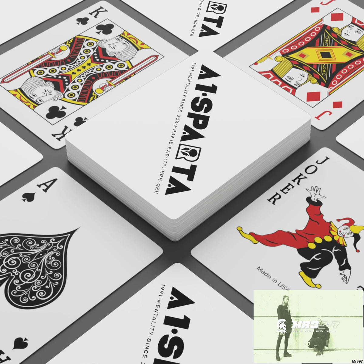 A1.Sparta Custom Poker Cards 2.47’’ x 3.47’’ / White / Semi Glossy Paper products