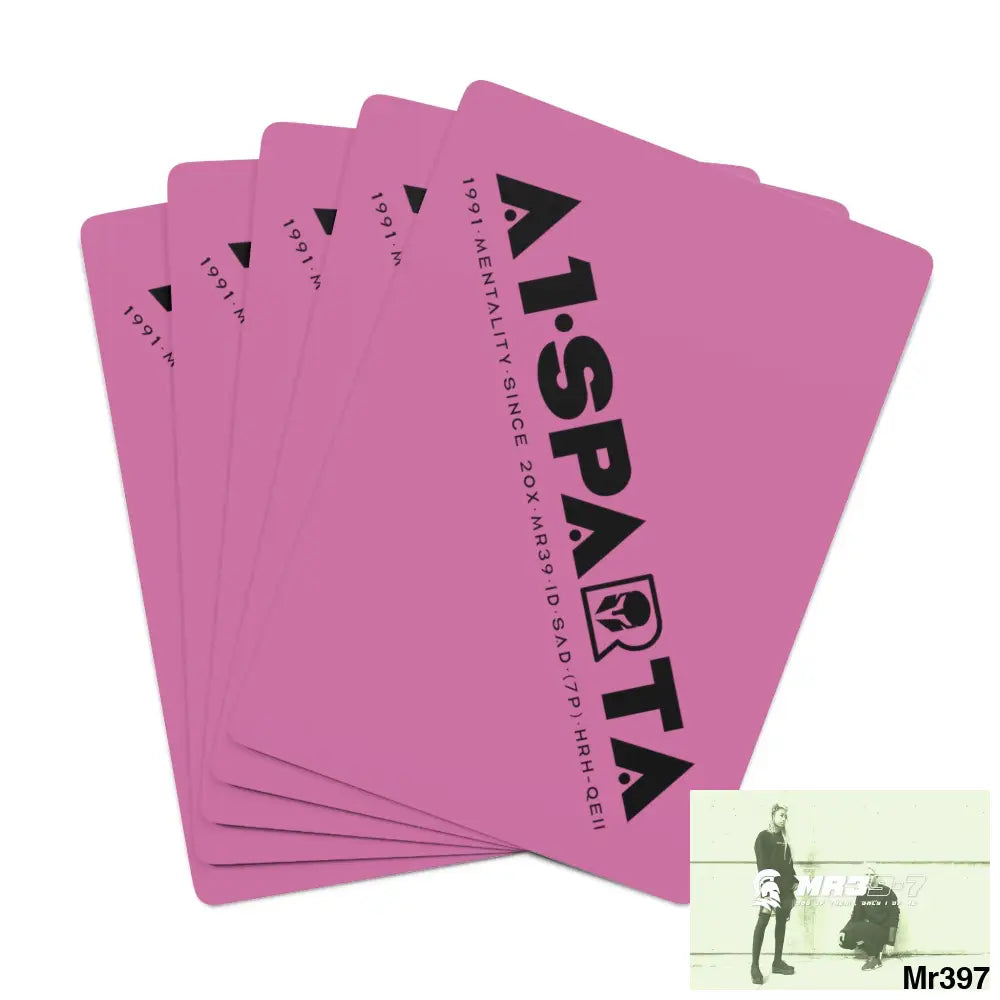 A1.Sparta Custom Poker Cards 2.47’’ x 3.47’’ / White / Semi Glossy Paper products