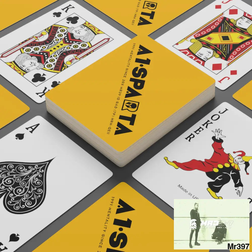 A1.Sparta Custom Poker Cards 2.47’’ x 3.47’’ / White / Semi Glossy Paper products