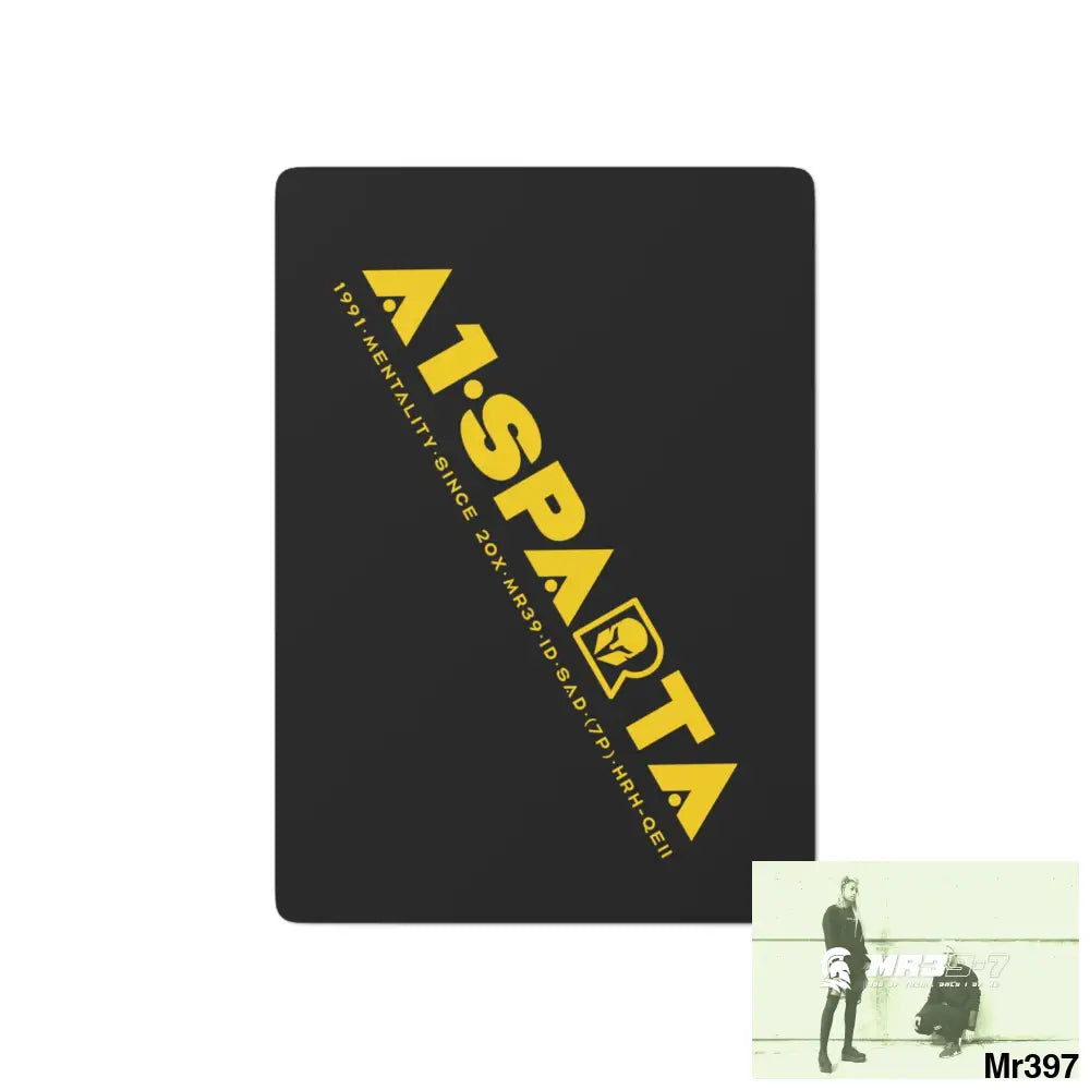 A1- Sparta Custom Poker Cards 2.47’’ x 3.47’’ / White / Semi Glossy Paper products
