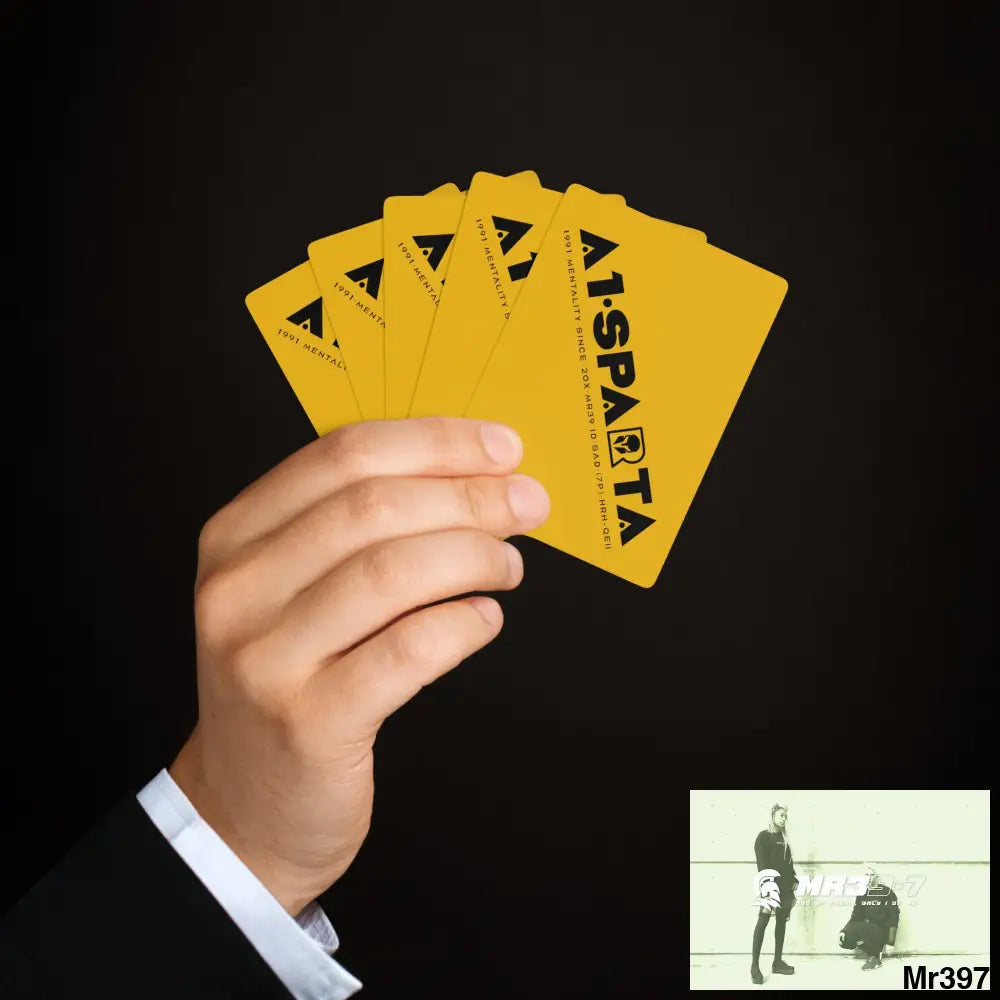 A1.Sparta Custom Poker Cards 2.47’’ x 3.47’’ / White / Semi Glossy Paper products