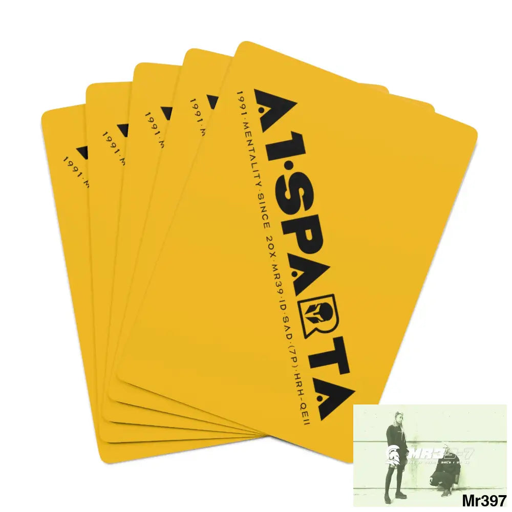 A1.Sparta Custom Poker Cards 2.47’’ x 3.47’’ / White / Semi Glossy Paper products