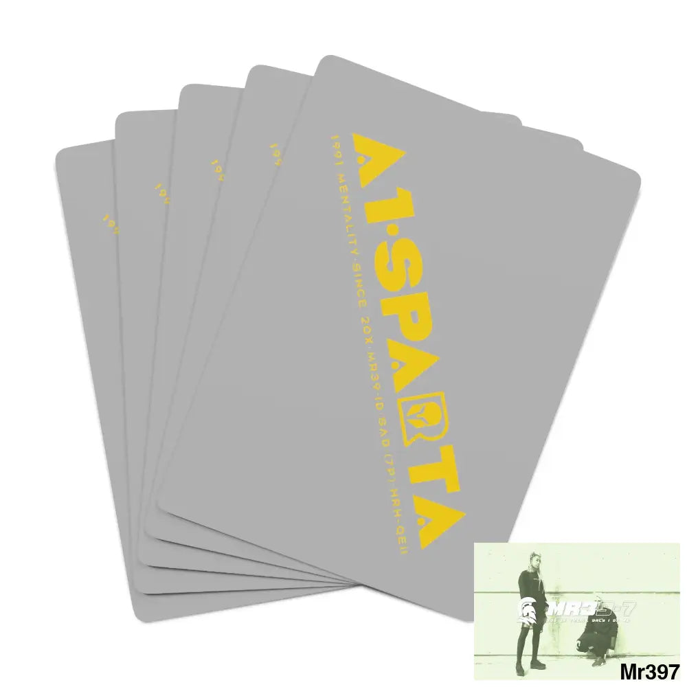 A1- Sparta Custom Poker Cards 2.47’’ x 3.47’’ / White / Semi Glossy Paper products