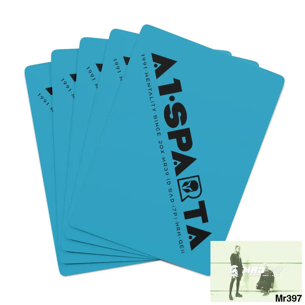 A1.Sparta Custom Poker Cards 2.47’’ x 3.47’’ / White / Semi Glossy Paper products