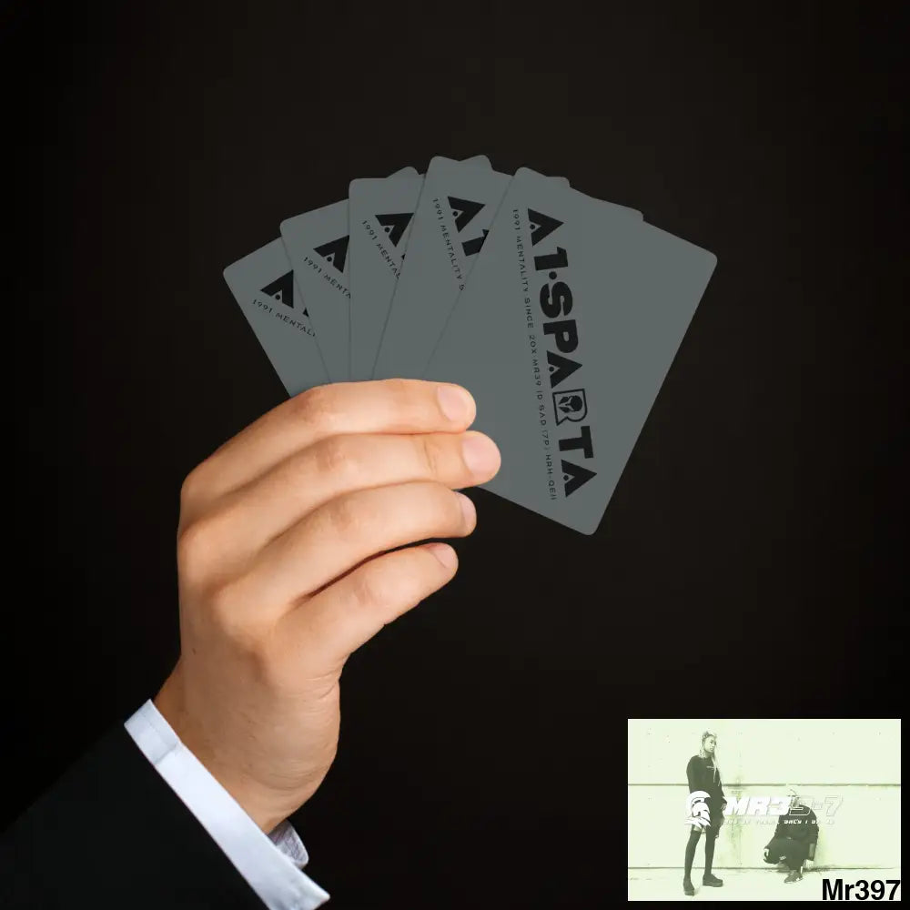 A1.Sparta Custom Poker Cards 2.47’’ x 3.47’’ / White / Semi Glossy Paper products