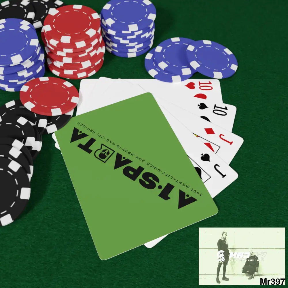 A1.Sparta Custom Poker Cards 2.47’’ x 3.47’’ / White / Semi Glossy Paper products