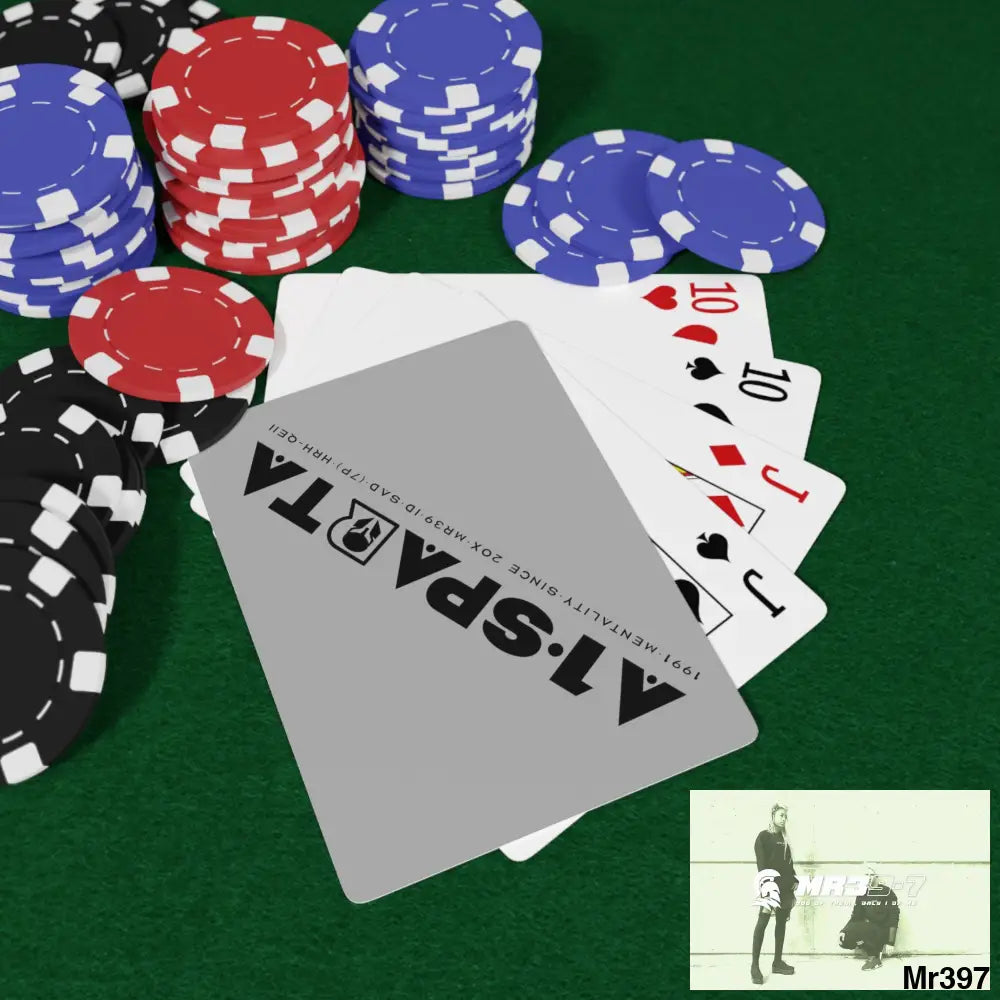 A1.Sparta Custom Poker Cards 2.47’’ x 3.47’’ / White / Semi Glossy Paper products