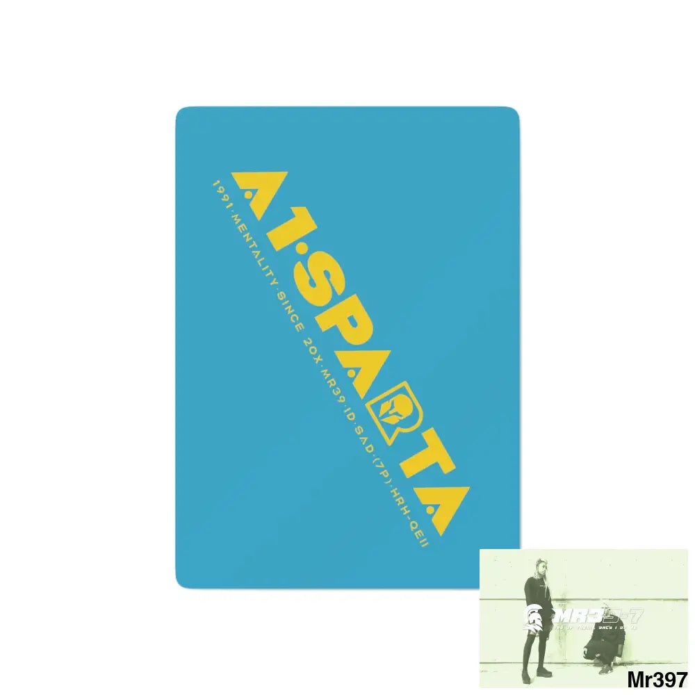 A1-Sparta Custom Poker Cards 2.47’’ x 3.47’’ / White / Semi Glossy Paper products